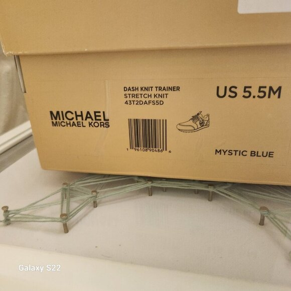 Michael Kors Women's Dash Knit Trainer Sneakers - Mystic Blue 5.5. NIB - Picture 12 of 12